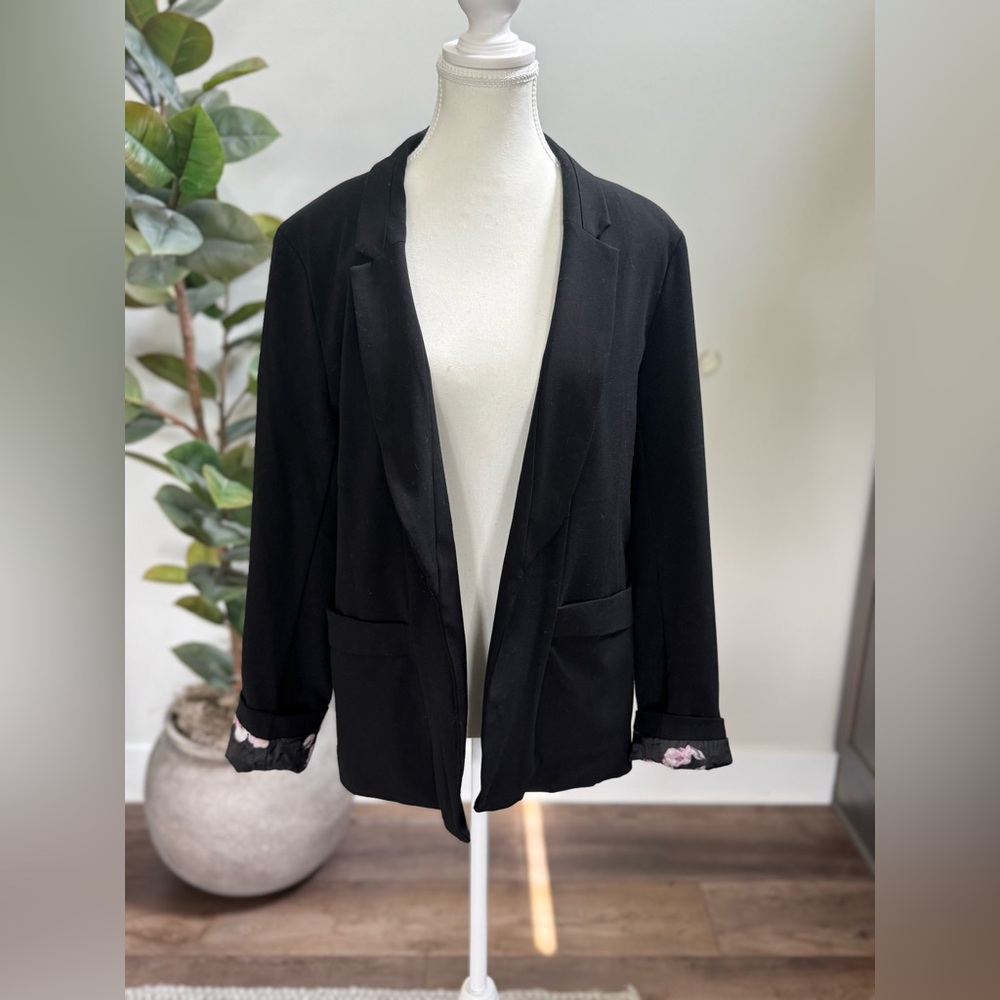 Candie's Black Blazer Professional Tailored Fit